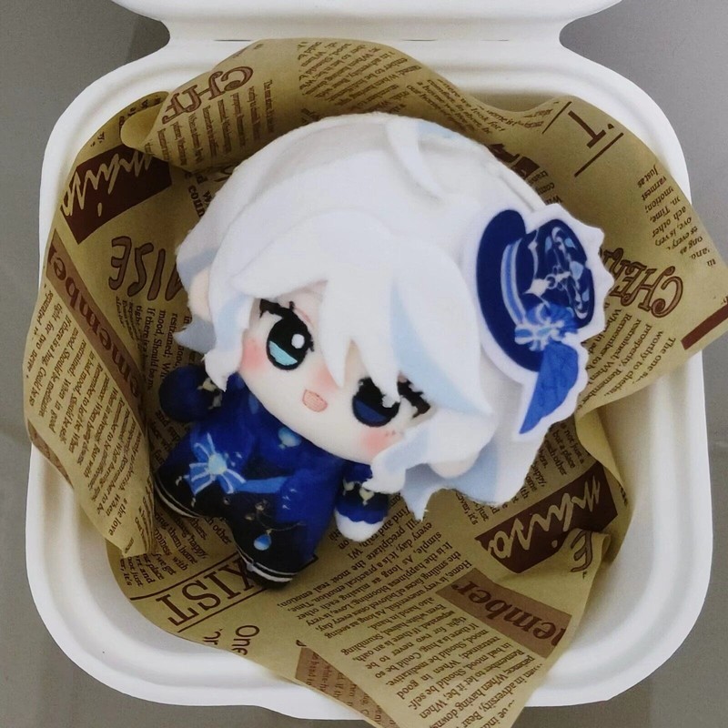 Genshin Plush Doll Pendant Furina Keychain Neuvillette Wriothesley Scaramouche Zhongli Hot Games