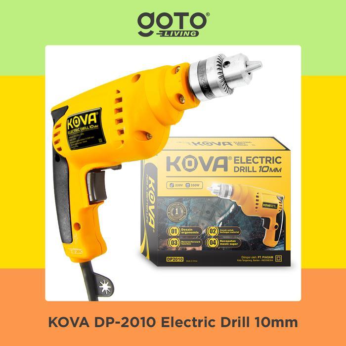 Kova Electric Drill Bor Tangan Listrik 10 mm Reversible