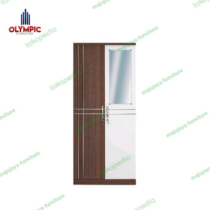 Lemari Pakaian Putih 2 Pintu Nimalis / Lemari Murah