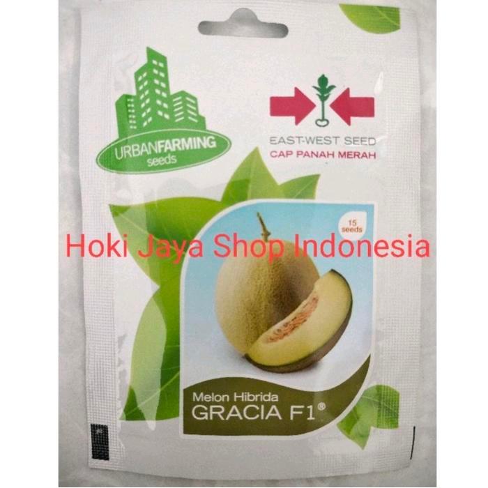 ------] Benih Melon Gracia F1 PT East West Cap Panah Merah 15 Seed