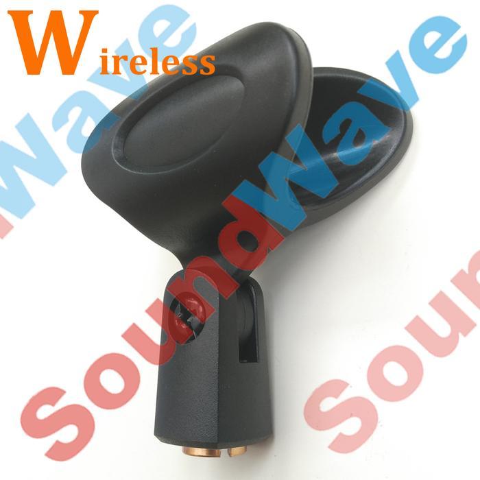 rendalens - Holder Mic Wireless Jepit Stand Mikrofon Clip On - Untuk Live Streaming & Karaoke