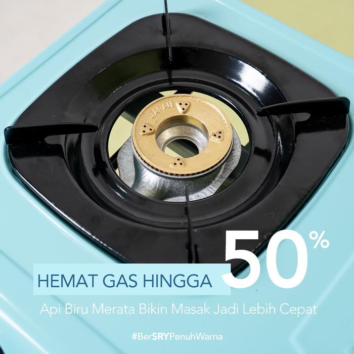 Laris,Amanah- Kompor Gas Sry 2 Tungku Pastel Kompor Teflon Kompor 2 Tungku Kompor Dapur Modern Kompo