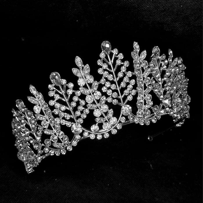 Terlaris Mahkota Jasmine - Mahkota Kristal Tinggi - Mahkota Wedding Mewah SALE