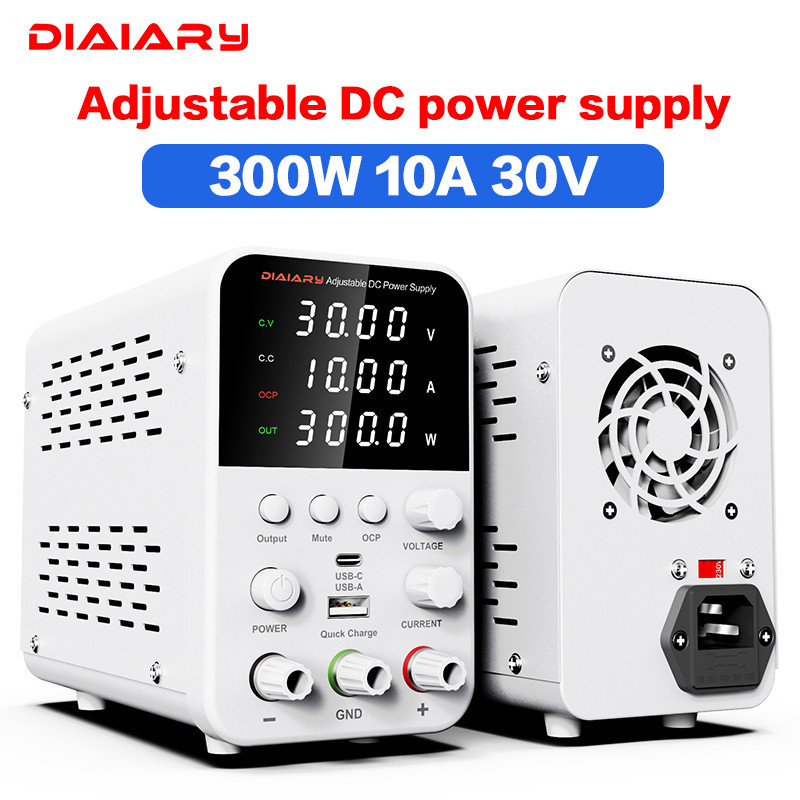 Adjustable power supply 30V 10A Lab Power supply Stabilized Power