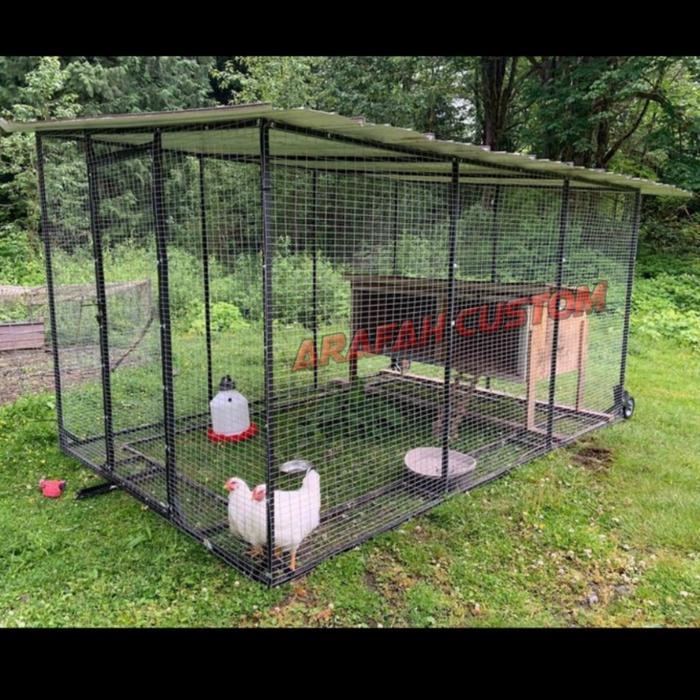 KANDANG TERNAK UMBARAN AYAM PETELUR OUTDOOR JUMBO BESI BESAR