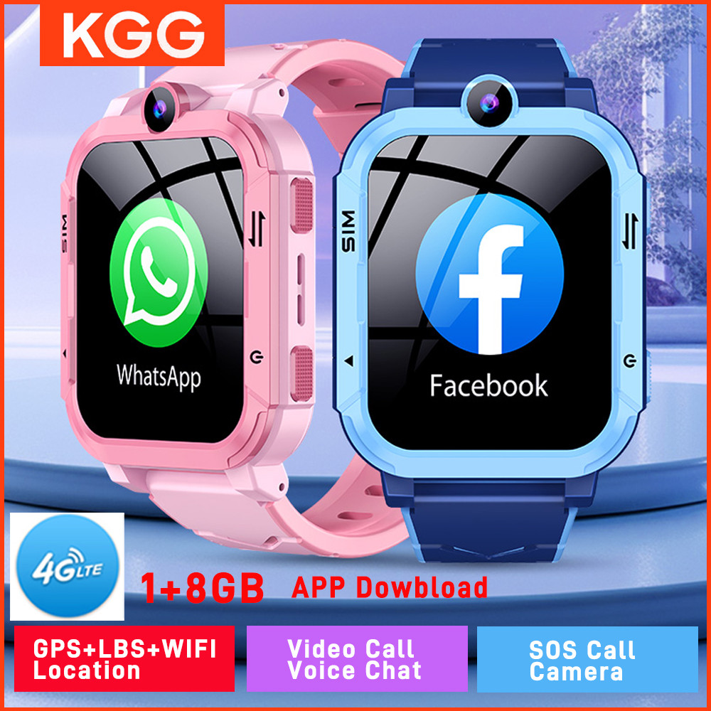 4G Kids Smart Watch 1+8Gb Gps Wifi Tracker Location Video Call Sos Call Back Monitor Phone Watch