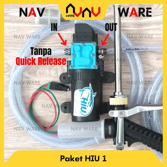 Paket Hiu 100Psi Pompa Air Dc 12V High Pressure Alat Cuci Motor Mobil Steam Sprayer Gun Model Sabun