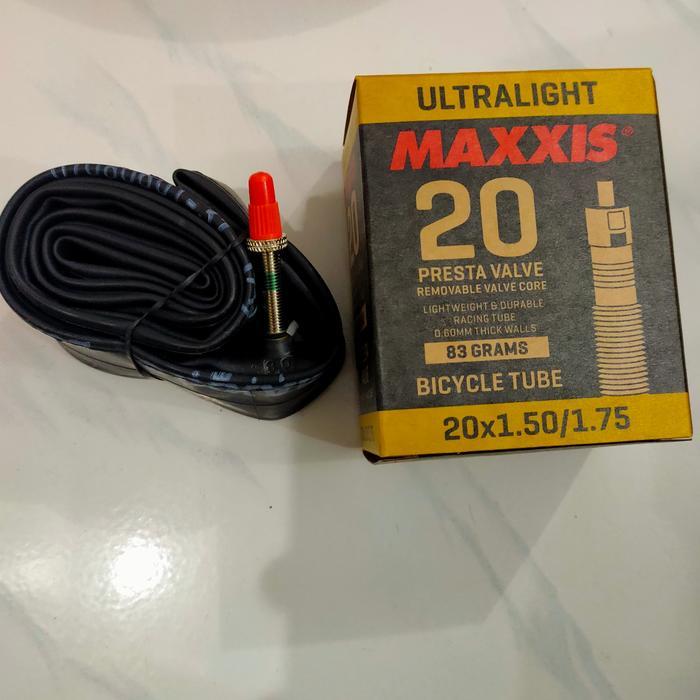 BAN DALAM SEPEDA LIPAT 20 X 1.50 / 1.75 MAXXIS ULTRALIGHT PRESTA