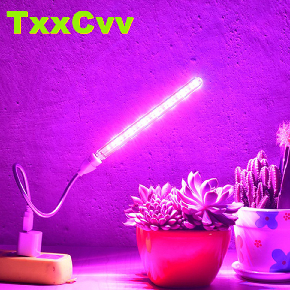 Usb Led Grow Light Flexible Led Full Spectrum Plant Lamp Flower Seedling Growth Light Phyto Lamp