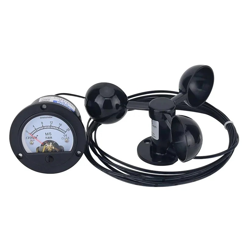 Pointer Type Anemometer Wind Speed Sensor Meter Displays Wind Speed