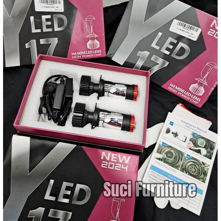 TERLARIS 2 PICS MINI PROJIE Y7D Y8D Y13D Y17 Y6D LAMPU MINI PROJIE H4 MOTOR MOBIL SUPER TERANG HARGA