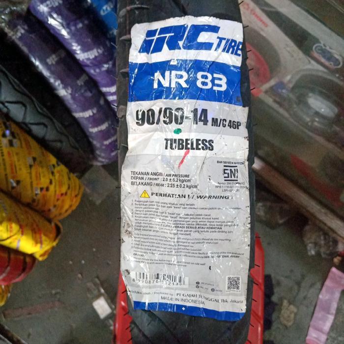 90/90-14 NR 83 Tubeless Ban Luar Matic IRC Ban Luar Motor Vario, Beat, Scoopy
