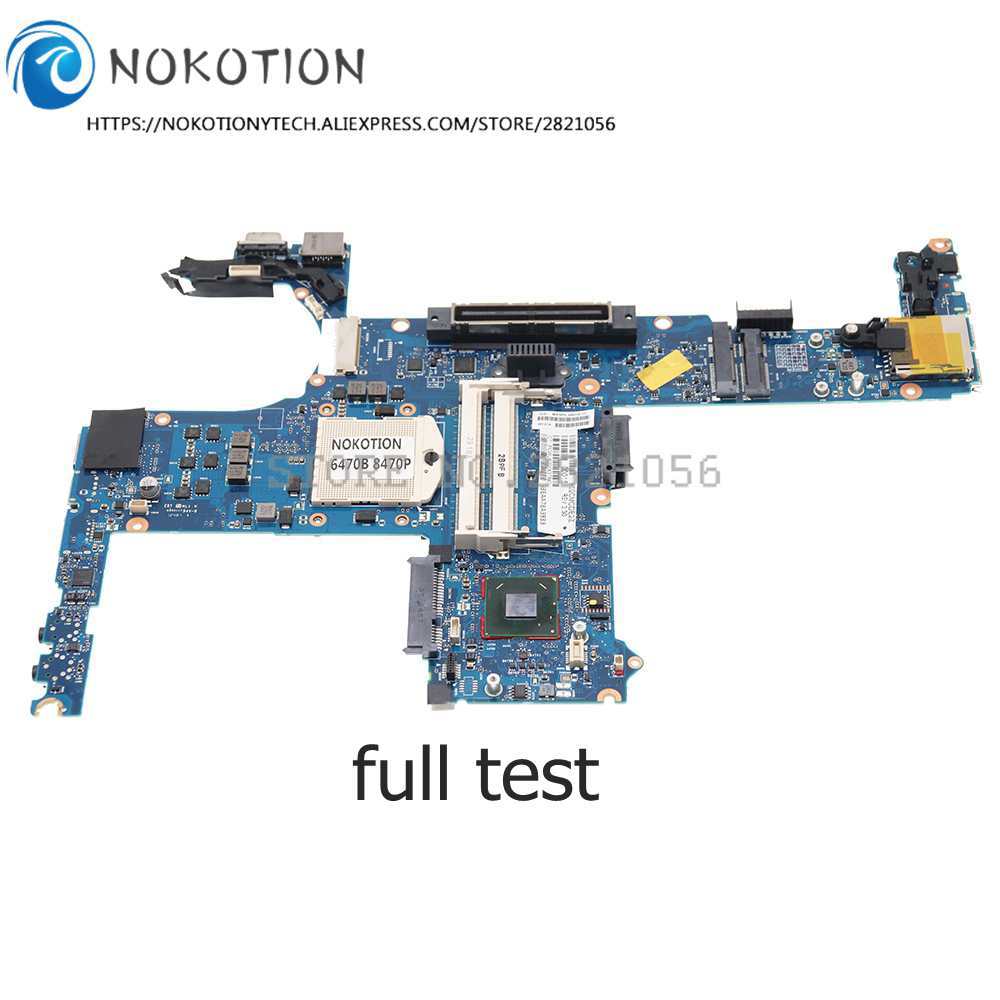 NOKOTION For HP Elitebook 6470B 8470P Laptop Motherboard HM76 DDR3 HD GMA 686036-001 686036-601 6860