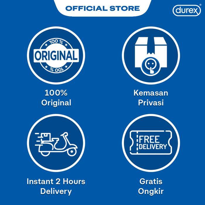 yuxf- Durex Kondom Extra Safe 24S - Kondom Tebal Pria Kemasan Hemat