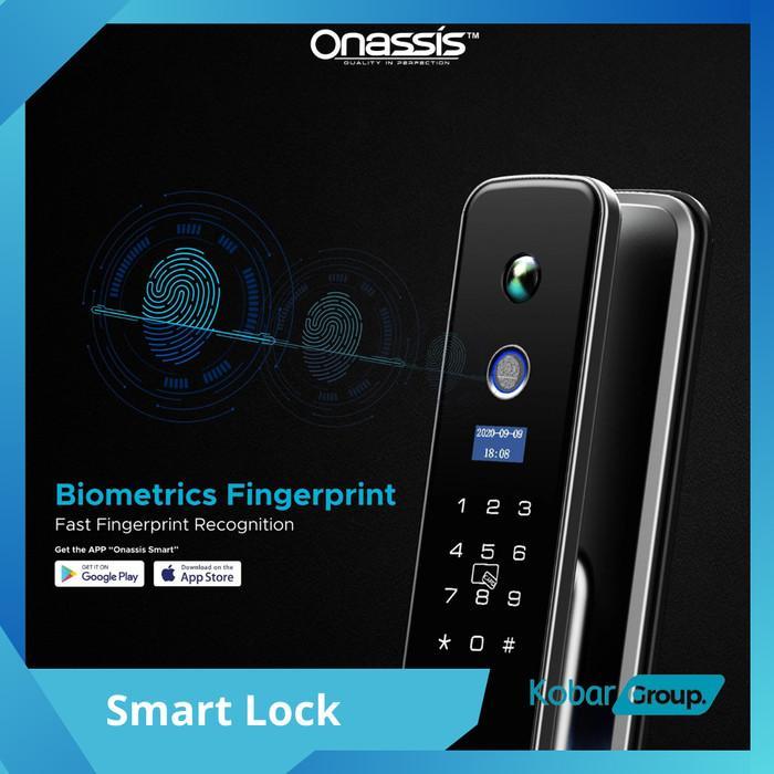 Kunci Pintu Digital/ Smart Lock onassis K10 pro - fingerprint-kamera