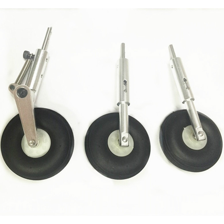 CNC Metal Electric Shock Absorber Landing Gear For RC Airplane Aircraft