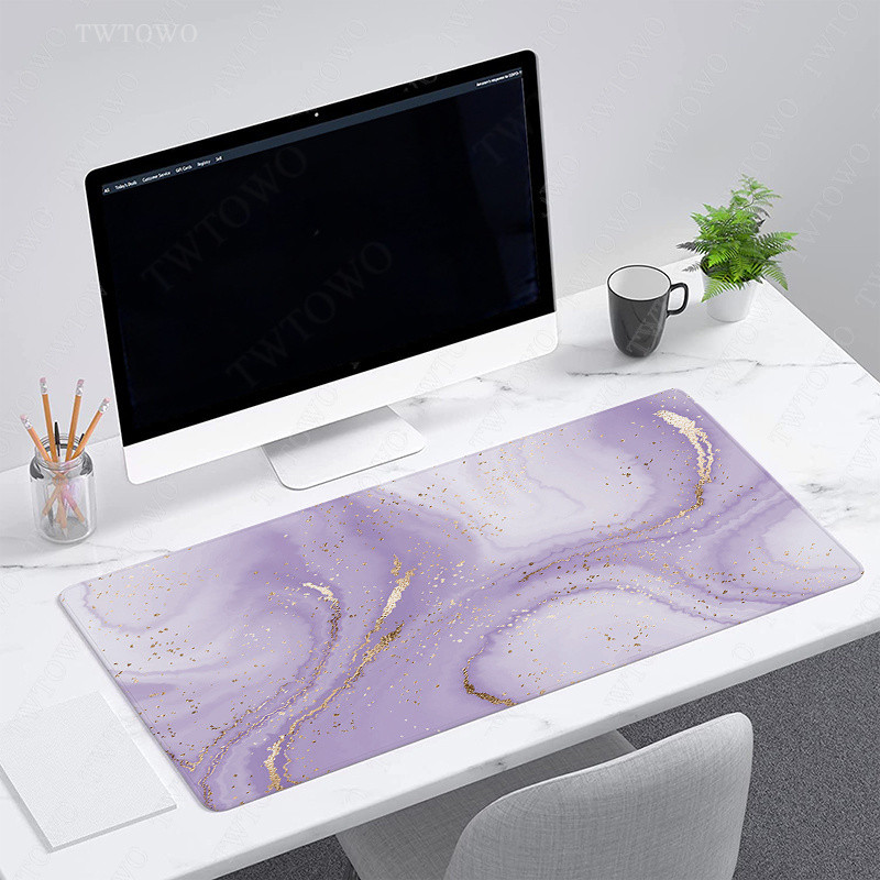 Purple Marble Mouse Pad Gaming XL Large Computer Home Custom Mousepad XXL Playmat Mouse Mat Office C