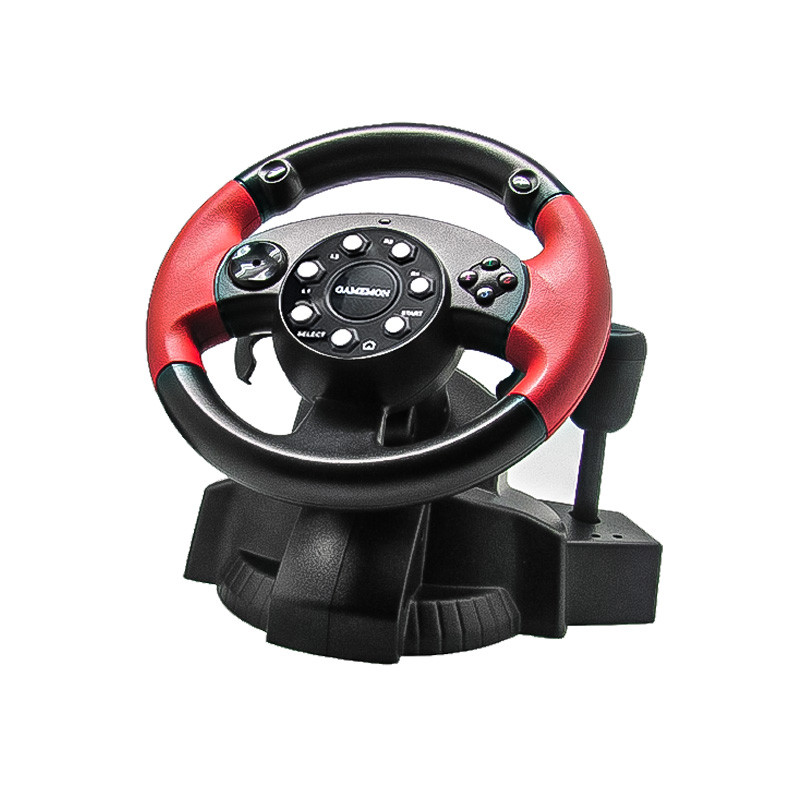 Racing Game Simulator Vibration PC Steering Wheel Pedal for PS3/PS2 Dual Vibration 200° Universal US