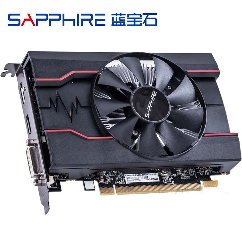 SAPPHIRE RX 550 4GB Graphics Cards GDDR5 RX550 4G D5 For AMD Radeon RX 500 series Video Card RX550-4
