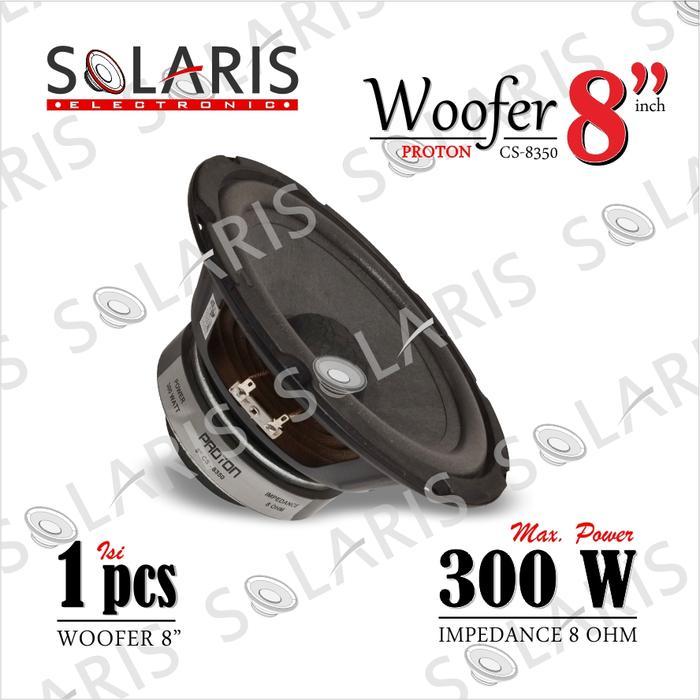 WOOFER 8 INCH DOUBLE MAGNET 300 WATT SPEAKER KARAOKE PROTON CS-8350 BASS MANTAP