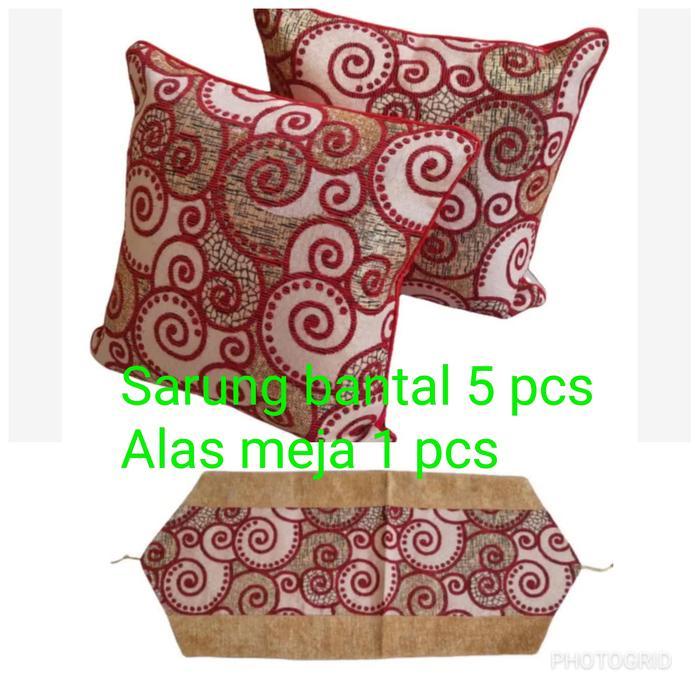 Sarung bantal kursi set - Sarung bantal sofa minimalis set , motif
