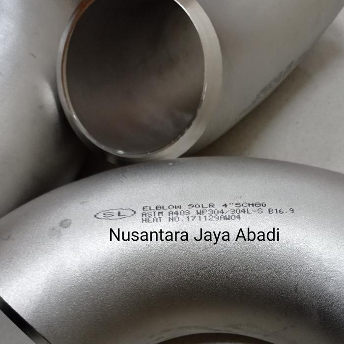 Paling Laris Elbow Las Stainless Ss 304 Sch 80 2 1/2 " Inchi Dn 65 Terlaris