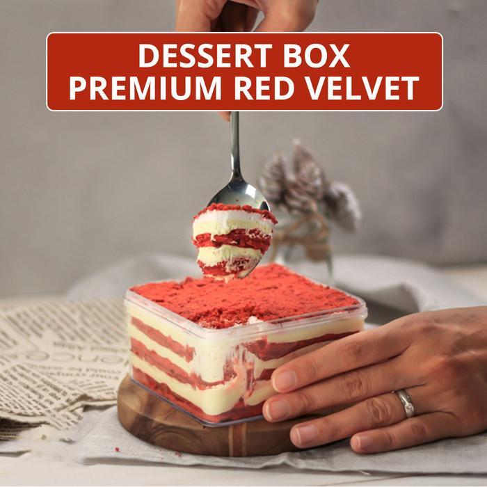 ap1q- Dessert Box Premium Red Velvet - Kue Red Velvet - Cake Red Velvet