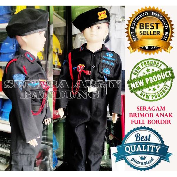 Seragam Pdl Brimob Anak Baju Polisi Brimob Kostum Karnaval Anak