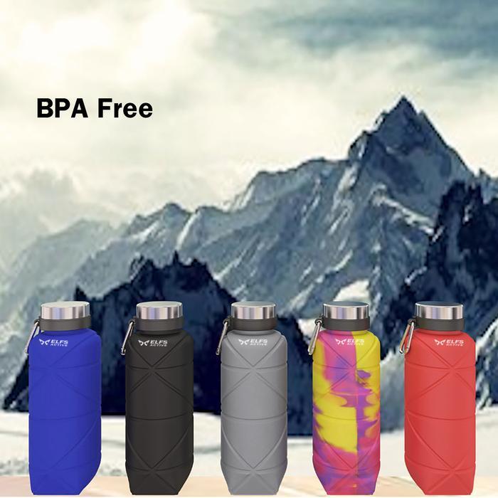 Eiger - Active Collapsible Water Bottle 700ml Botol Minum Lipat BPA Free Food Grade Putih Silicone