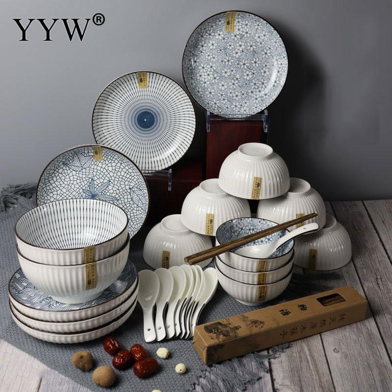 Ceramic Tableware Combination Set Japanese Tableware Jingdezhen