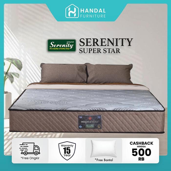 0nym- Kasur Springbed Elite Serenity Superstar Medium Padat Kos-Kosan 28Cm Original