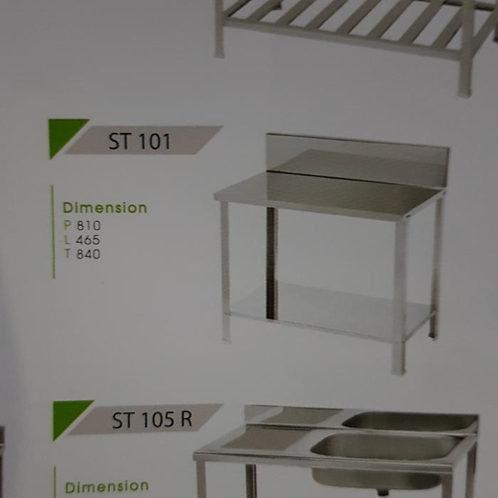 Meja Dapur Kompor Stainless Royal St 101