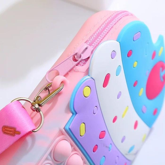 m8v6- Tas Anak Pop It Selempang Fashion Jumbo/ Tas Selempang Anak Ukuran Besar