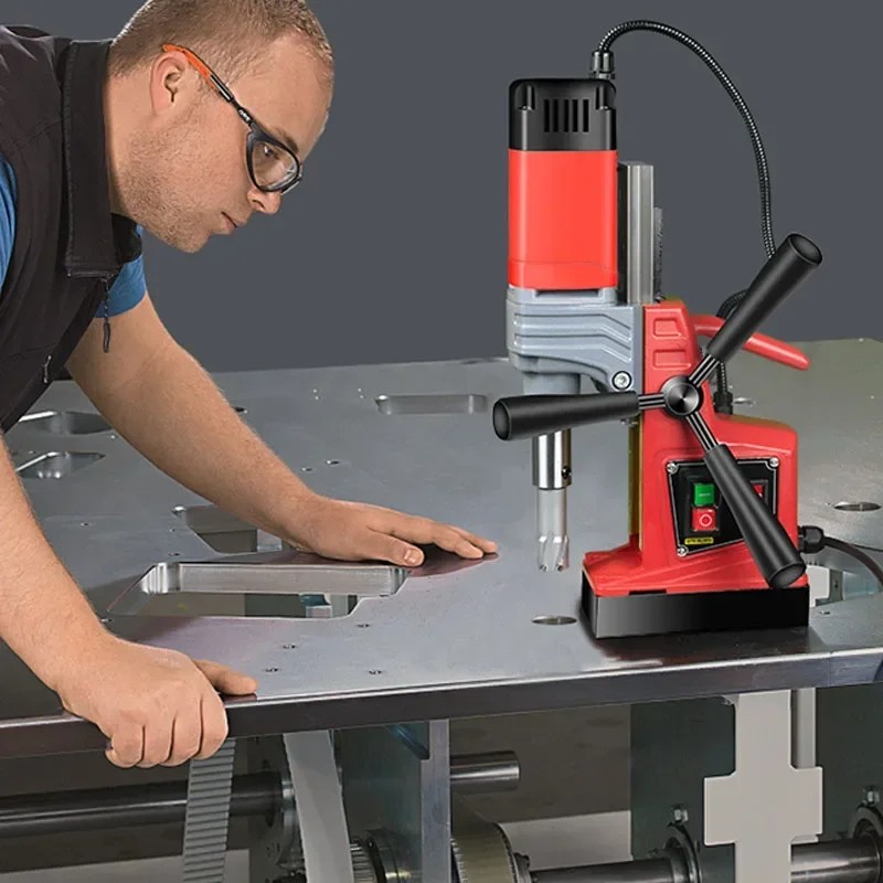 AX13 Portable Speed Adjustable Core Drill Magnetic Driller 220V/880W Multi-Function Magnetic Base