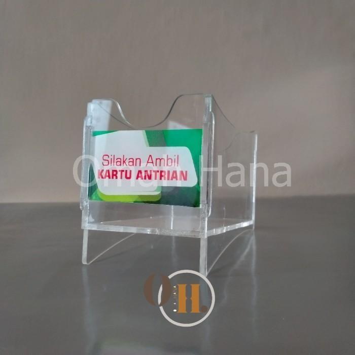 Promo Akrilik Tempat Kartu Antrian -Kotak Akrilik untuk kartu Antrian Termurah