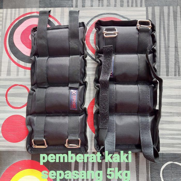 DISKON Pemberat kaki 5kg bendel kaki fitness Penguat otot kaki beban olahraga