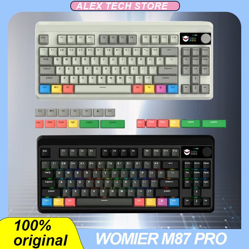 Xvx Womier M87 Pro Mechanical Keyboard Tri-Mode Wireless Bluetooth Wired Hot-Swap Rgb Knob Custom Ol