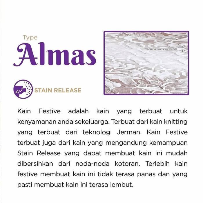 Springbed Ocean Angel Almas 180X200 (Kasur Only) #Carifurniture