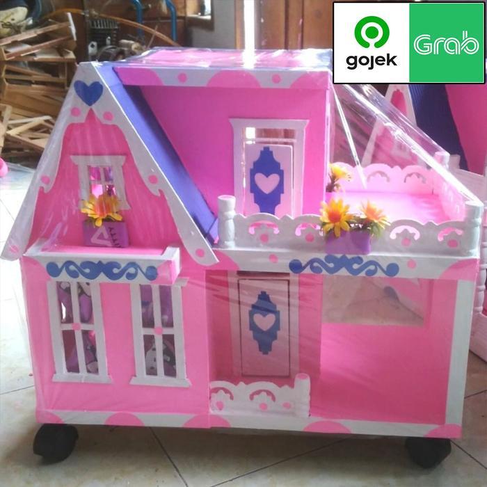 Promo Rumah Barbie Besar V1 + Garasi [Grab/Gosend] Original