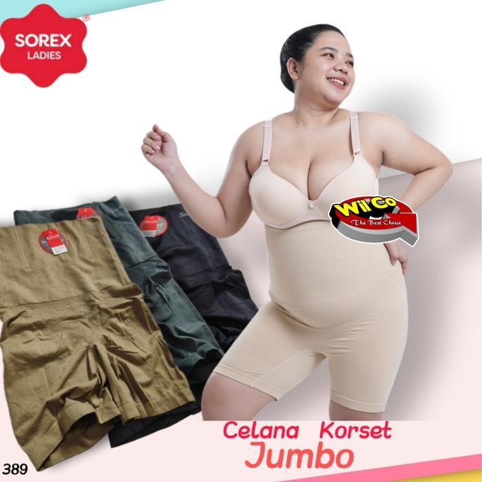 lalaVIdi- K389 Sorex Celana Korset Jumbo Wanita, Celana Dalam Korset, Korset Sorex Bb 75 - 100 Kg