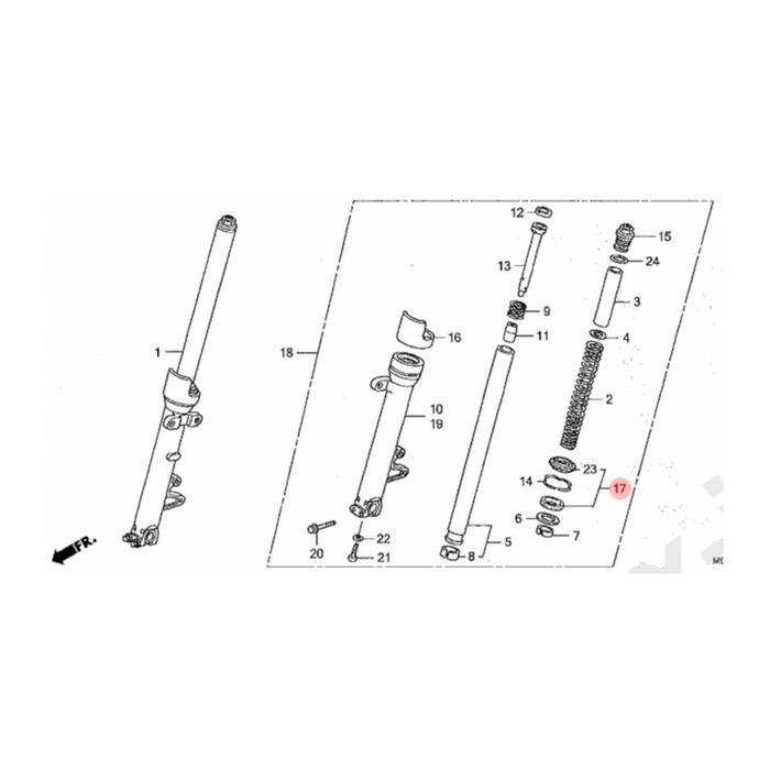 Sil Seal Shock Oli Debu Honda Cb400 Cb 400 Vtec