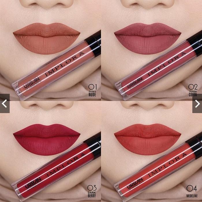 187z- Implora Lipcream Urban Matte Bpom Original Lip Cream Bibir Waterproof Kosmetik Wajah