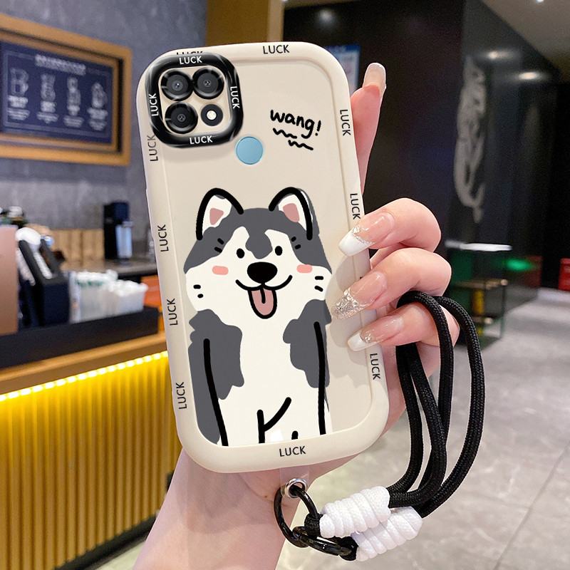 Casing Hp untuk OPPO A15 A15s A35 4G Case Casing Anjing pola Kesing HP Silikon Softcase dipersonalis