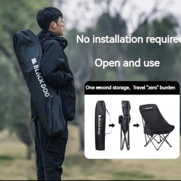 BLACKDOG FLOATING HIGH MOON CHAIR Kursi Lipat Camping Outdoor
