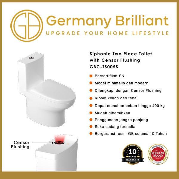 Germany Brilliant Closet / Kloset Duduk Flush Sensor GBC-TS005S