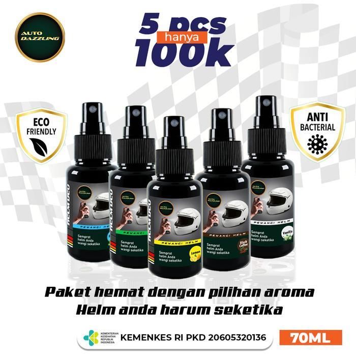 Auto Dazzling Paket Bundling 5 Pcs Parfum Pengharum Helm