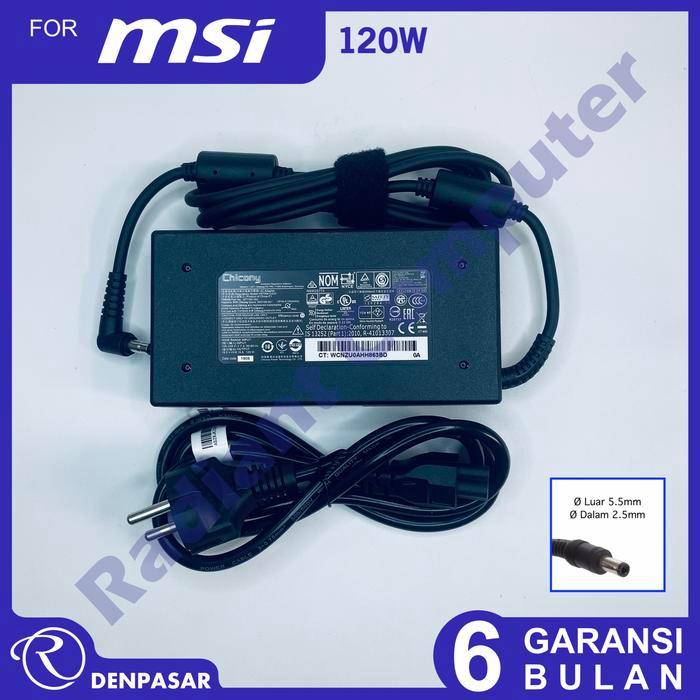 Adaptor Charger Msi Chicony Msi Ge60 Ge62 Ge70 Gp60 Gp72 Gp70