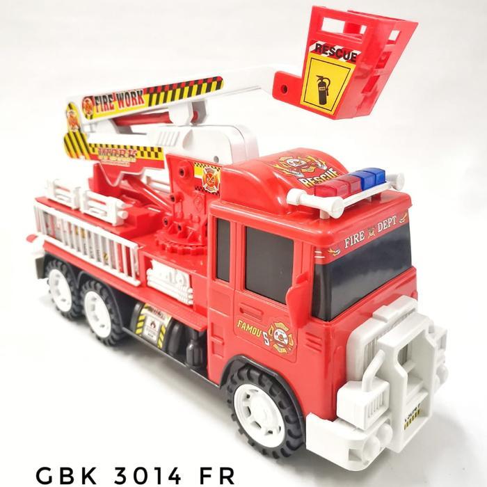 Mainan Anak Mobil Pemadam Kebakaran Friction GBK 3014 FR / Fire Truck
