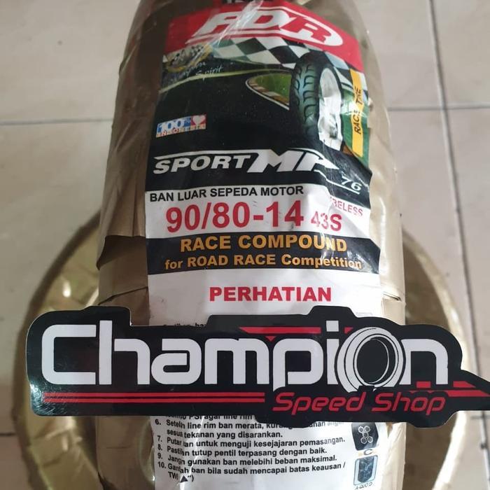 Ban FDR Sport MP 76 90/80 - 14 Vario Beat Scoopy Mio + Pentil Tubeless