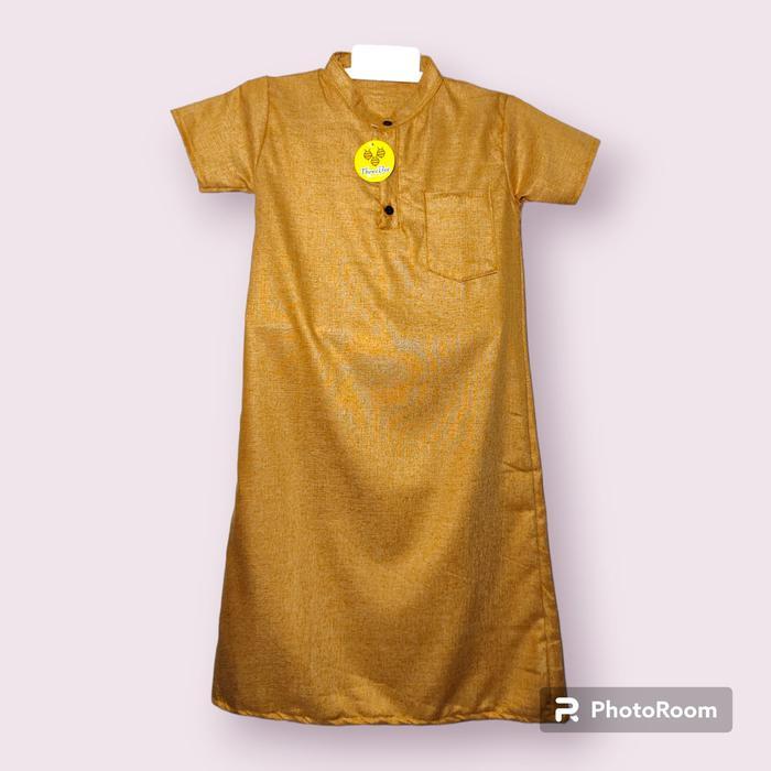 ec9o- Jubah Koko Gamis Anak Laki Laki Katun Madina Umur 2-8 Tahun